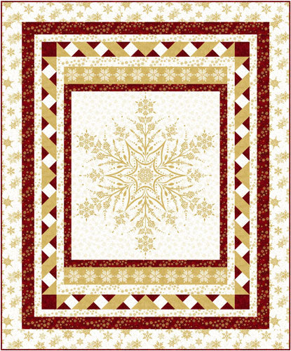 PS435 Crystal Ribbons Lap Quilt-Red