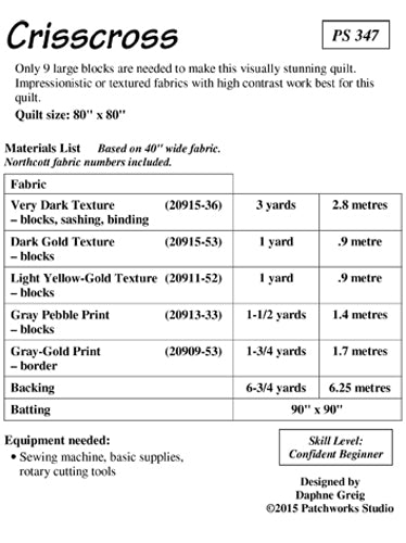 PS347 Crisscross