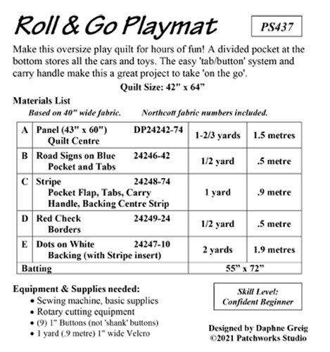 PS437 Roll & Go Playmat